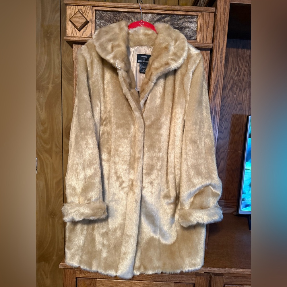 Faux Mink Fur Coat by Dennis Basso. NWT - Picture 2 of 6